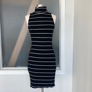 Striped bodycon dress